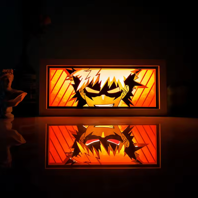 Explosive Anime LED Lightbox – Premium Ambient Room Decor